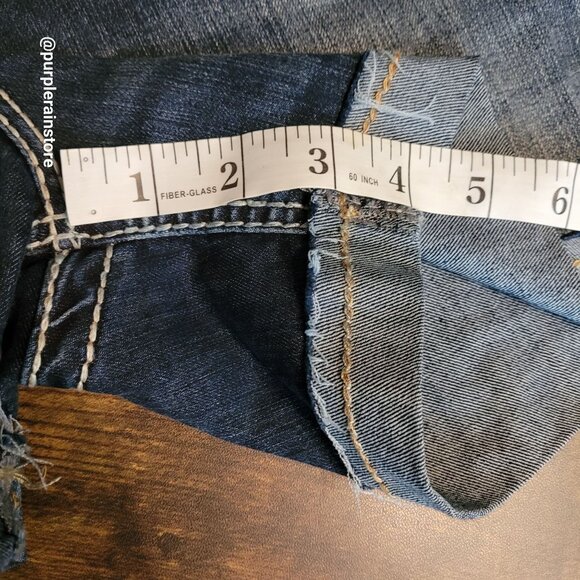 Silver Jeans McKenzie Shorts Size 29 Cuffed Button Flaps Low Rise Tummy Control - Picture 10 of 13